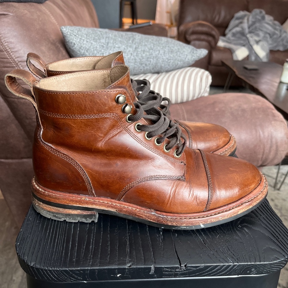 Taylor Stitch | Moto Boot in Whiskey Eagle